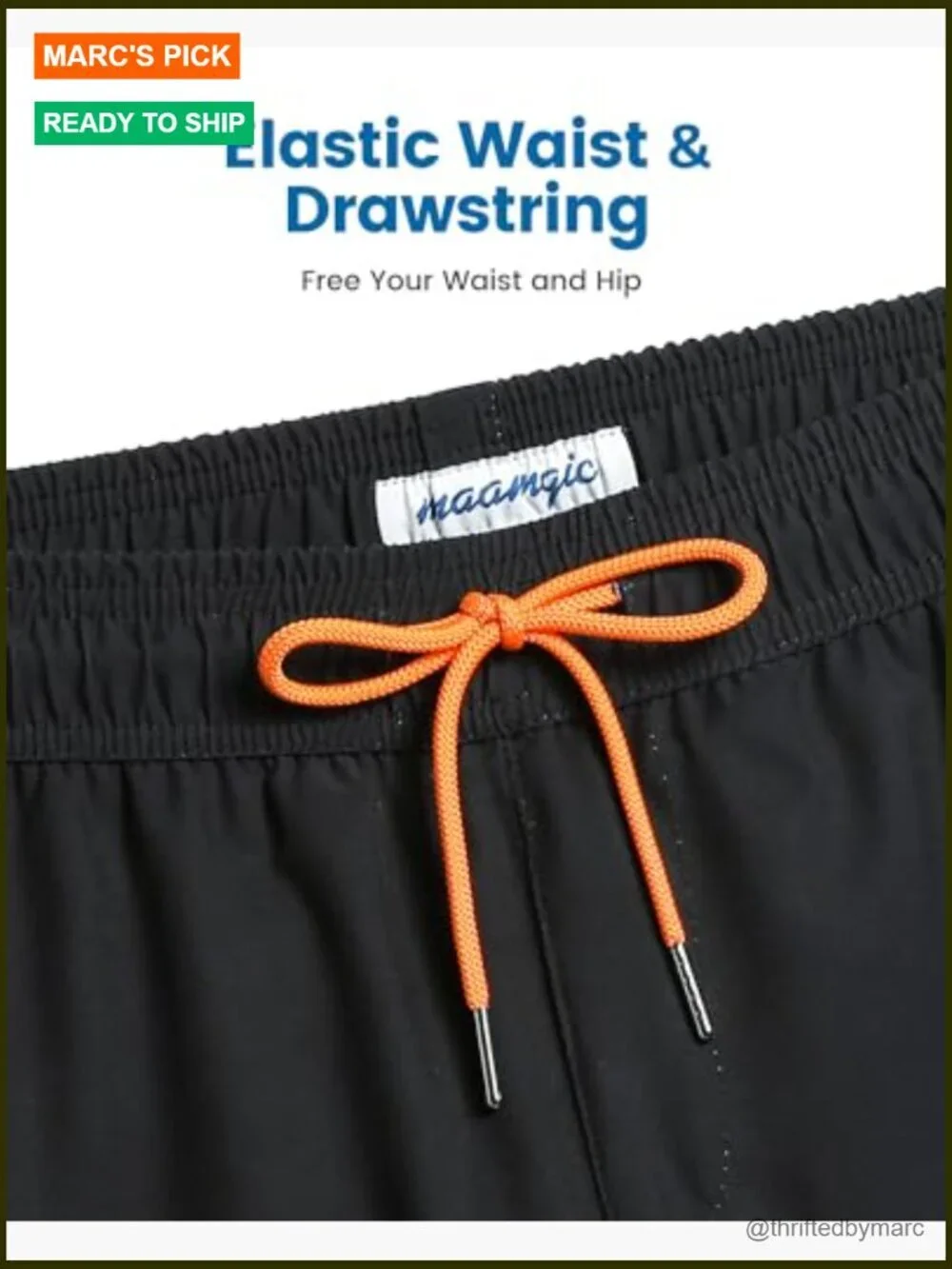 2 in 1 Men's Swim Trunks Board Shorts 7 Inch Quick Dry with Compression Liner